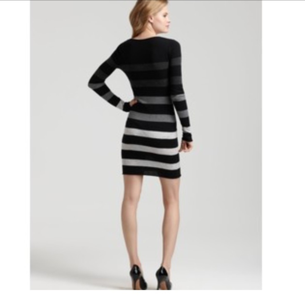 Max & Cleo Striped Ombre Sweater Dress - Picture 2 of 6